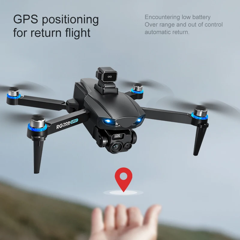 RG709 Pro GPS Drone, Optical Flow Positioning, 1080P Dual Camera, One-Key Return - Image 4