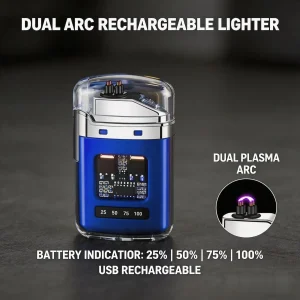 Rechargeable Pulse Arc Lighter Windproof Waterproof