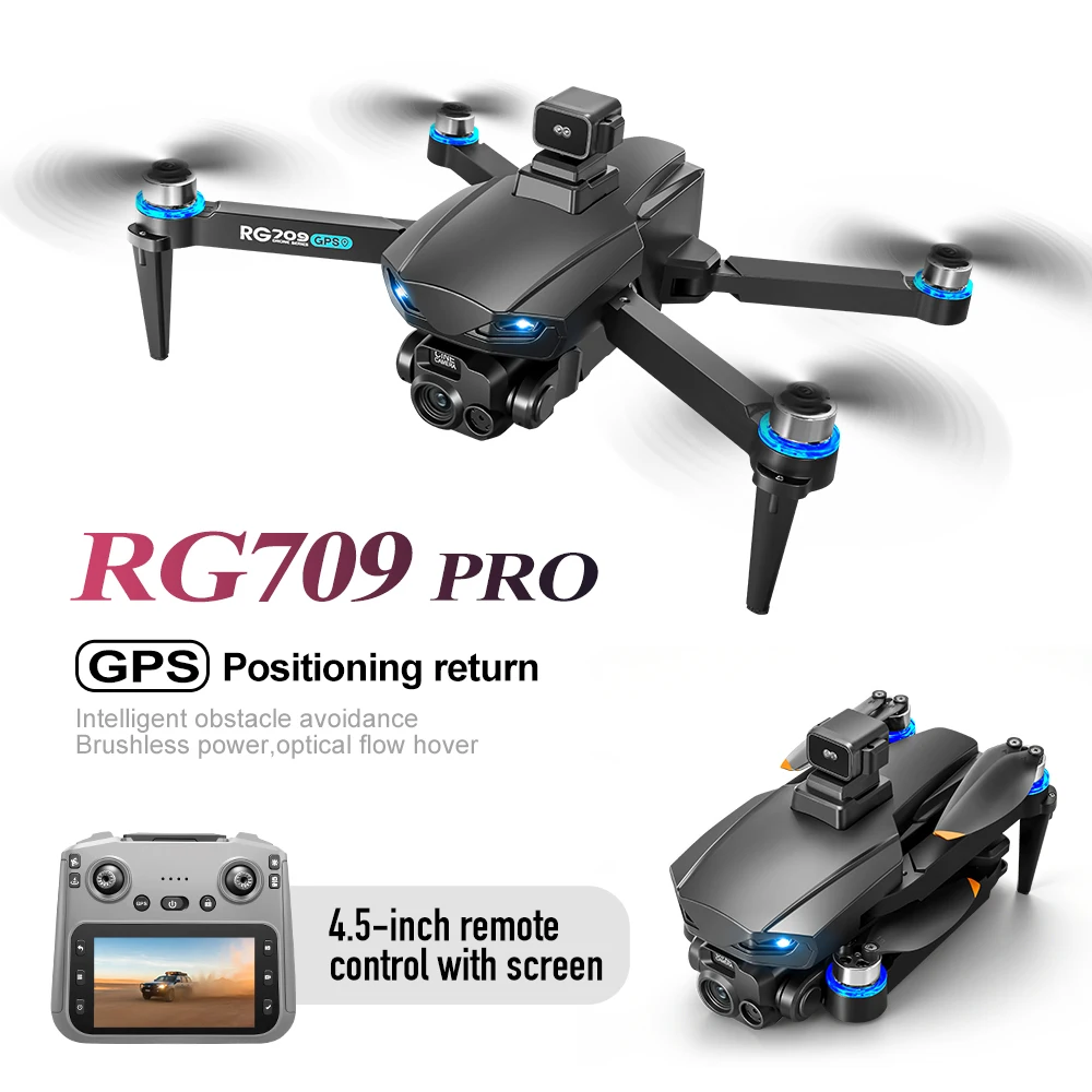 RG709 Pro GPS Drone, Optical Flow Positioning, 1080P Dual Camera, One-Key Return - Image 8