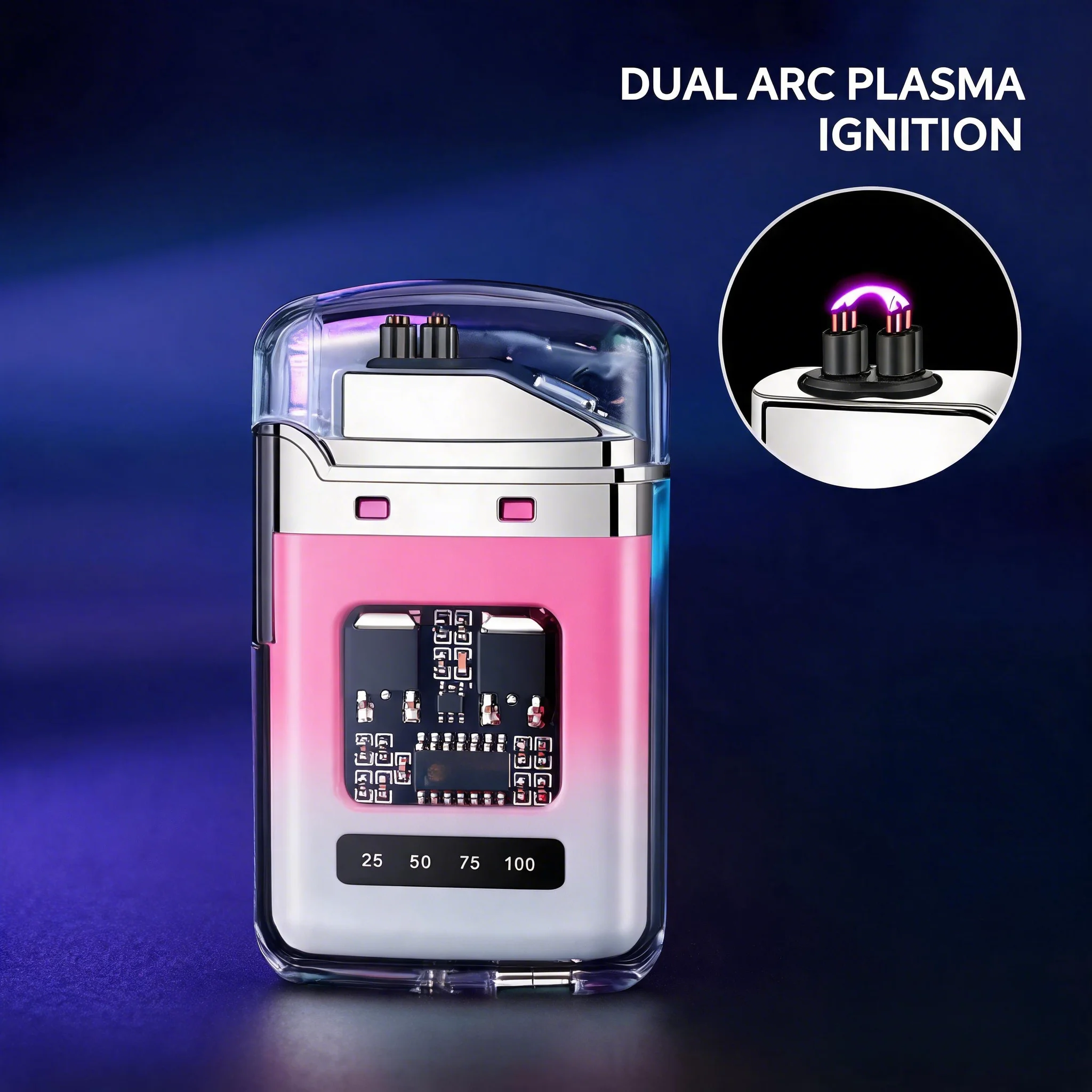 Rechargeable Pulse Arc Lighter Windproof Waterproof - Image 2