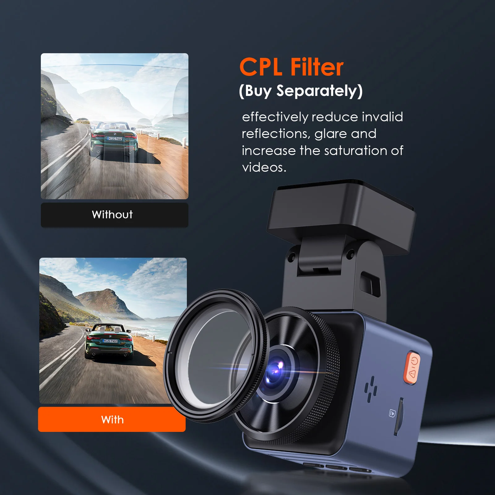 Vantrue E1Lite Dashcam 1080P WiFi Mini Dash Cam - Image 5