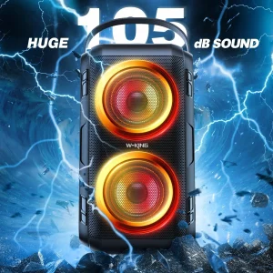 W-KING T9-2 80W RMS Party Portable Speakers Bluetooth Wireless Boombox with 2 Drivers - Thumbnail Image 5