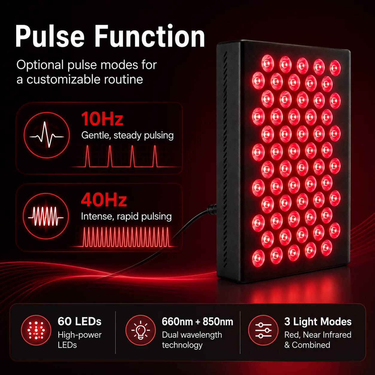 Red Near Infrared Light Therapy Panel - Image 3