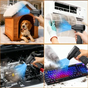 Air Duster Electric Dust Collector Turbo Fan Hair Dryer Air Blower - Thumbnail Image 8