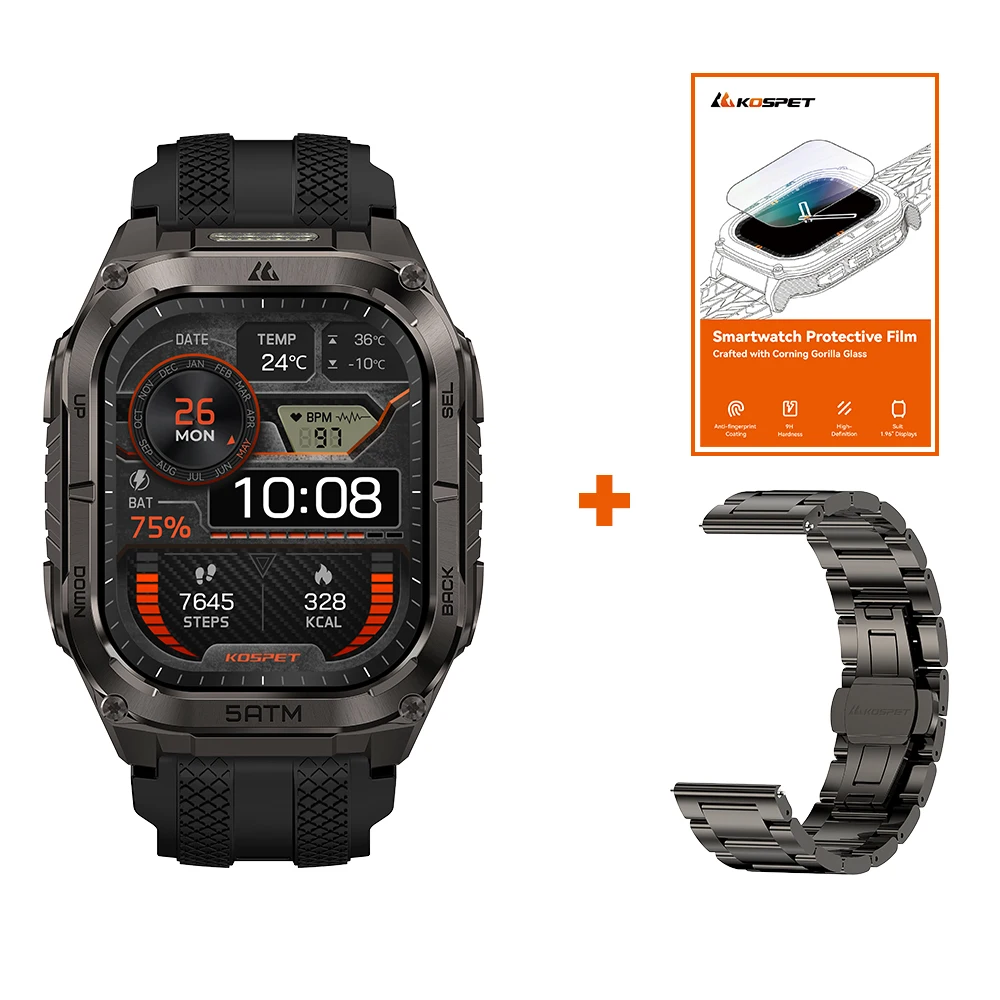 KOSPET TANK M4C Advanced GPS Smartwatch for Men MIL-STD-810H - Image 12