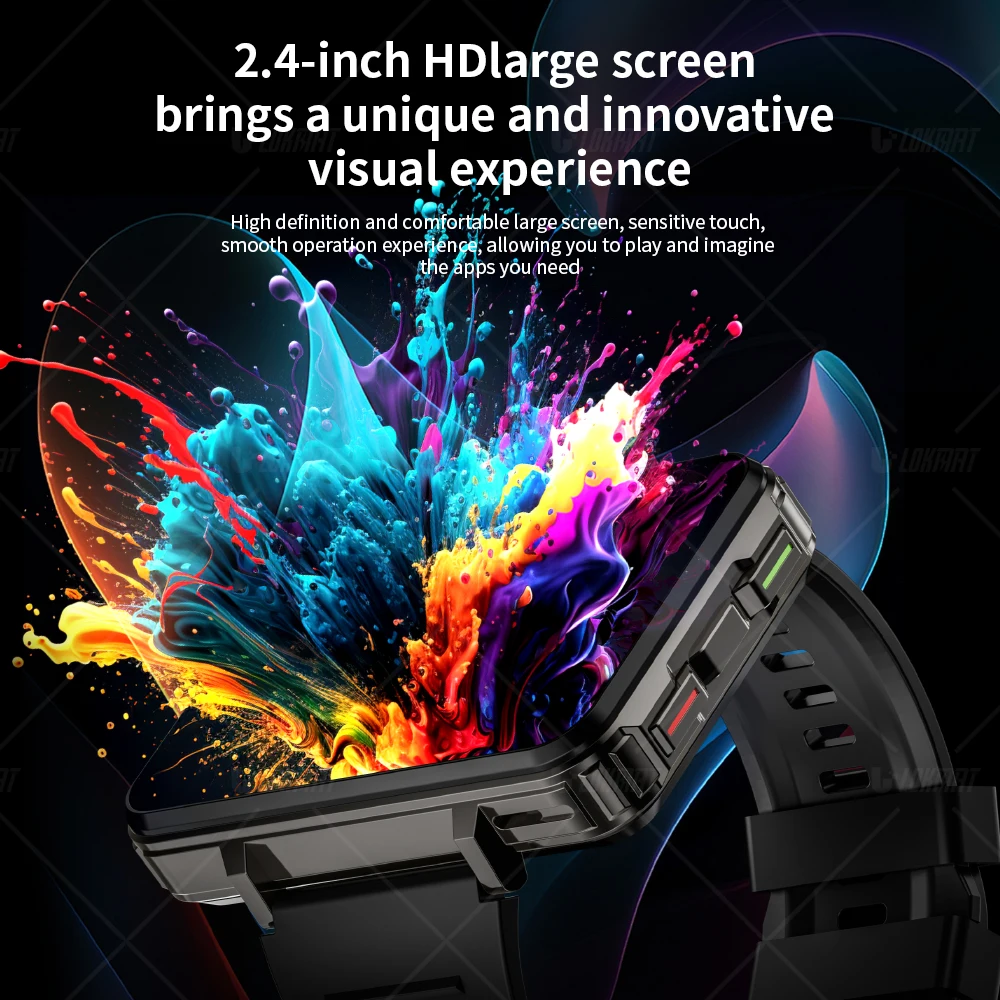 LOKMAT APPLLP 5 MAX Android Smartwatch – Large Screen, 4G Calling, Dual Camera & Gaming - Image 4