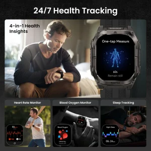 KOSPET TANK M4C Advanced GPS Smartwatch for Men MIL-STD-810H - Thumbnail Image 4