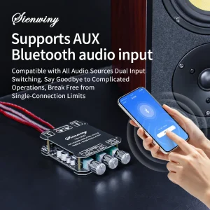 YS-1002T YS-502L Bluetooth 5.0 Audio Amplifier Board 2.0 Channel Stereo Power Amp Module - Thumbnail Image 3