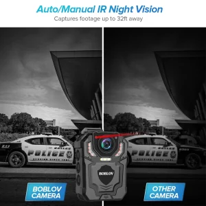 BOBLOV T5 1296P Body Camera Audio Recording Night Vision Loop Recording DVR Mini Camera - Thumbnail Image 3
