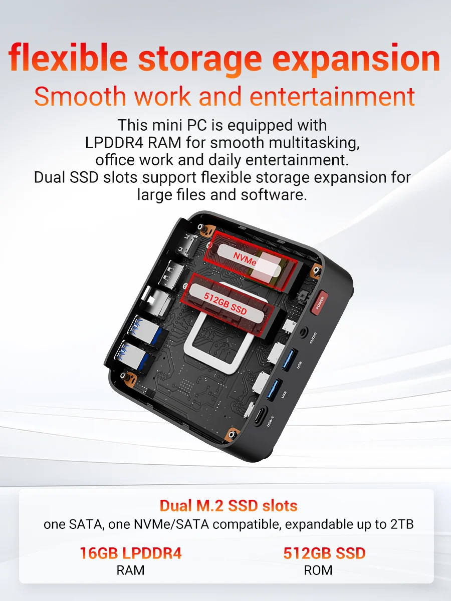Firebat R3 Mini Pc Windows11 Portable Desktop Computer - Image 3