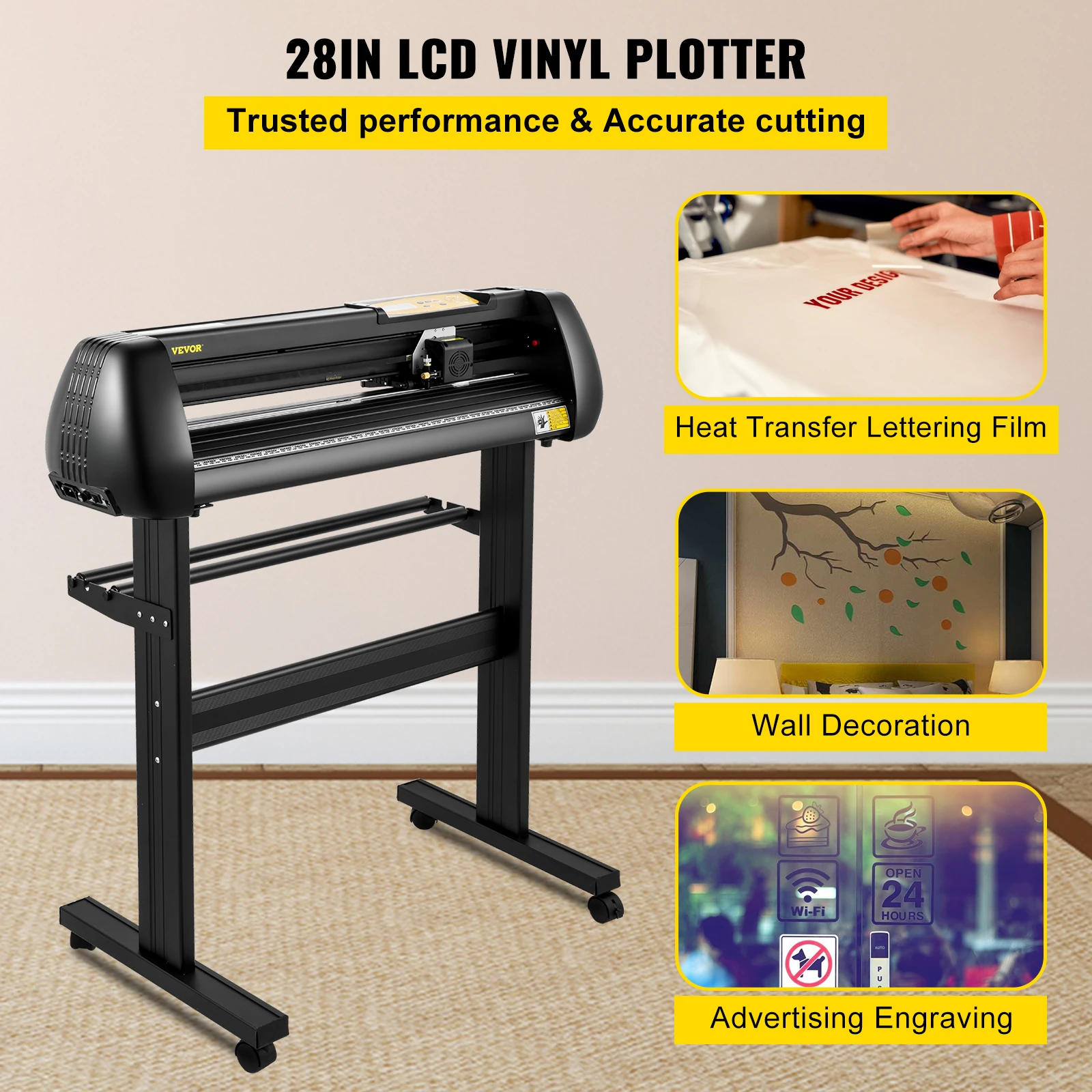 SucceBuy 28in Vinyl Cutter Machine Cutting Plotter - Image 2
