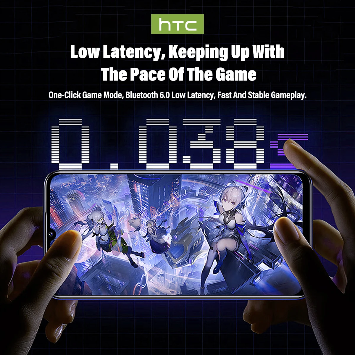 Wireless Headphones Bluetooth HTC NE70 Earphones Microphones Earbuds AI Translator - Image 2