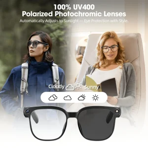 Smart Camera Glasses – 8MP HD Video, Bluetooth Audio & AI-Powered Features - Thumbnail Image 2