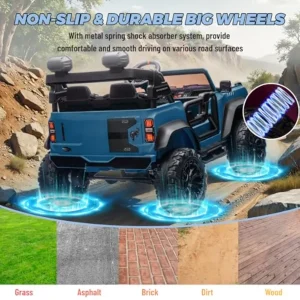 24V Licensed Ford Bronco Raptor Electric Power Ride On with Remote Control - Thumbnail Image 4