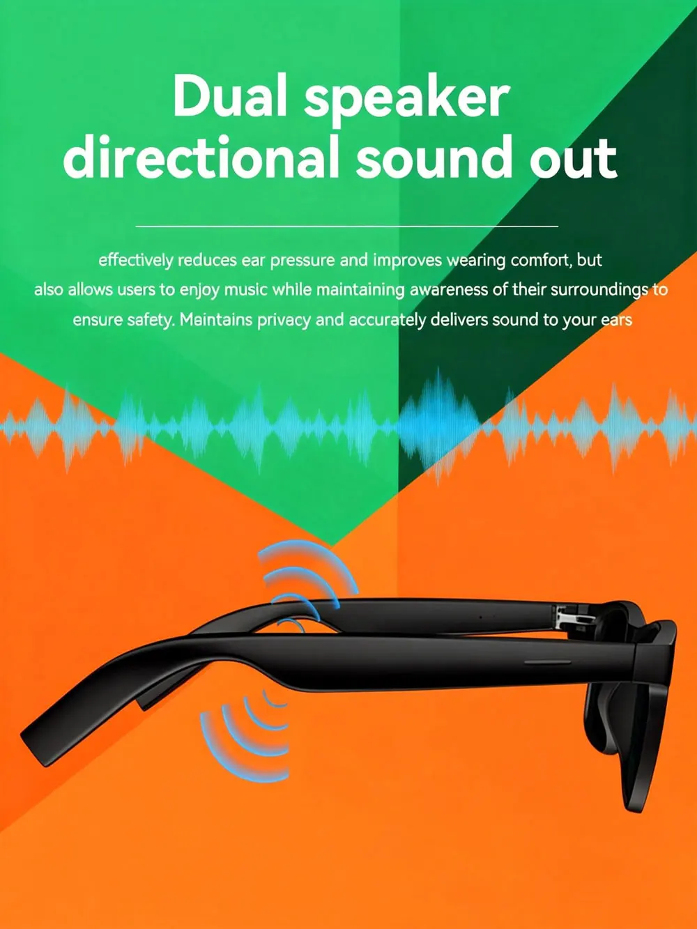 D11 Smart Glasses Hot Recorder Voice Assistant Music Bluetooth AI Shooting Connectivity - Image 6