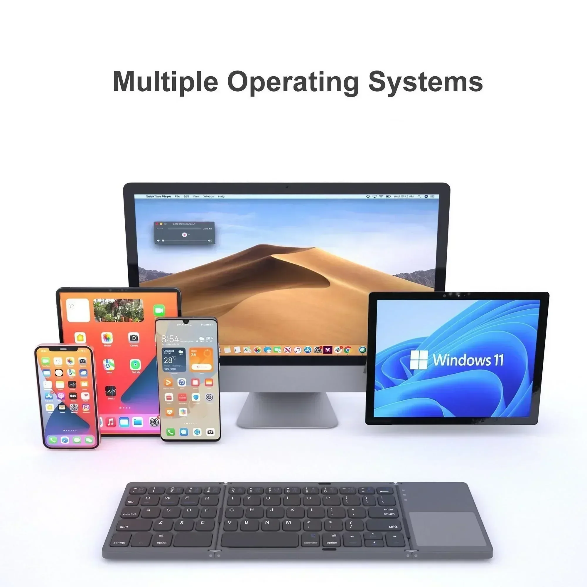 Foldable Bluetooth Keyboard Portable Mini Wireless Keyboard - Image 6