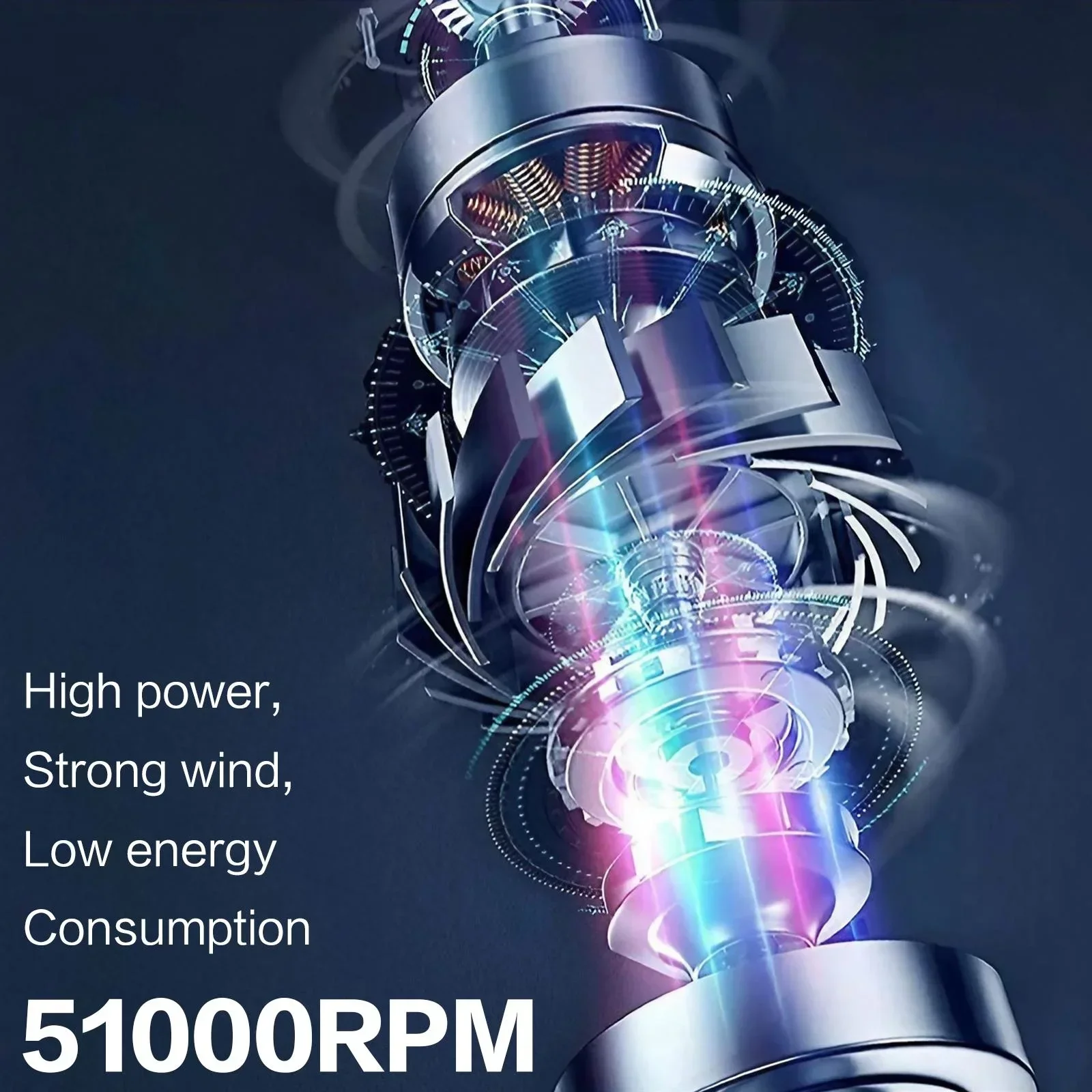 6000mAh Rechargeable Electric Air Duster, Cordless  with 3 Speed Settings up to 51000RPM - Image 3