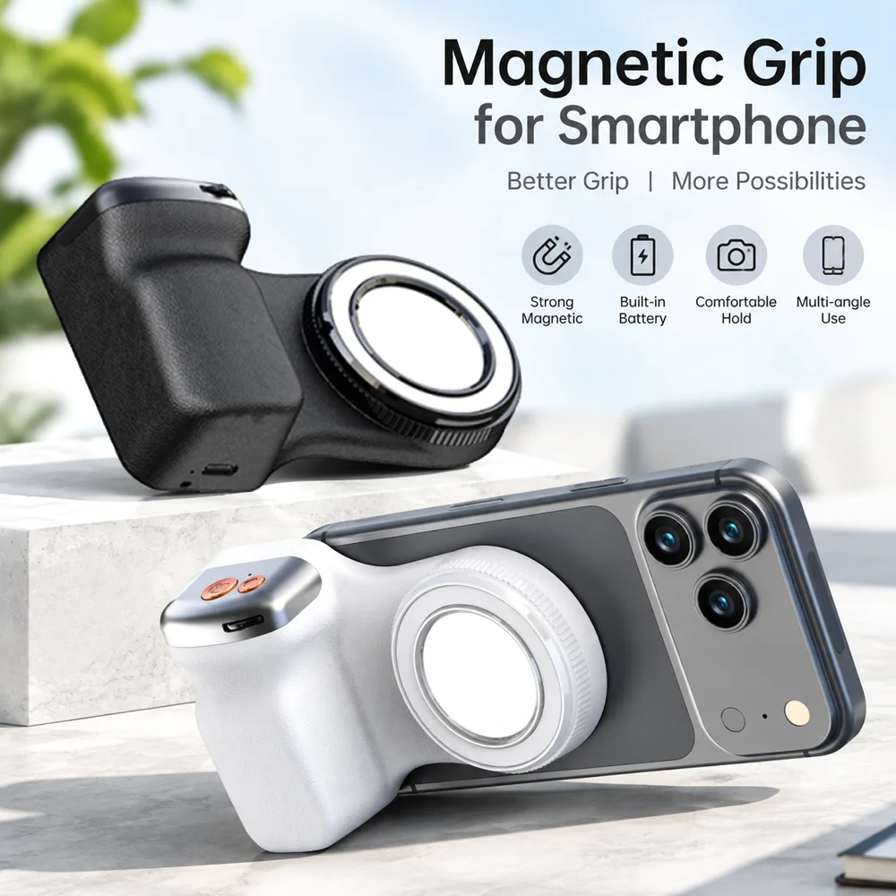 Magnetic Smart Phone Holder Shooting Aid Remote Control Handle - Image 1