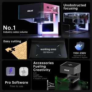 DJ6 Laser Engraver Mini Portable Bluetooth DIY Cut  Machine - Thumbnail Image 4