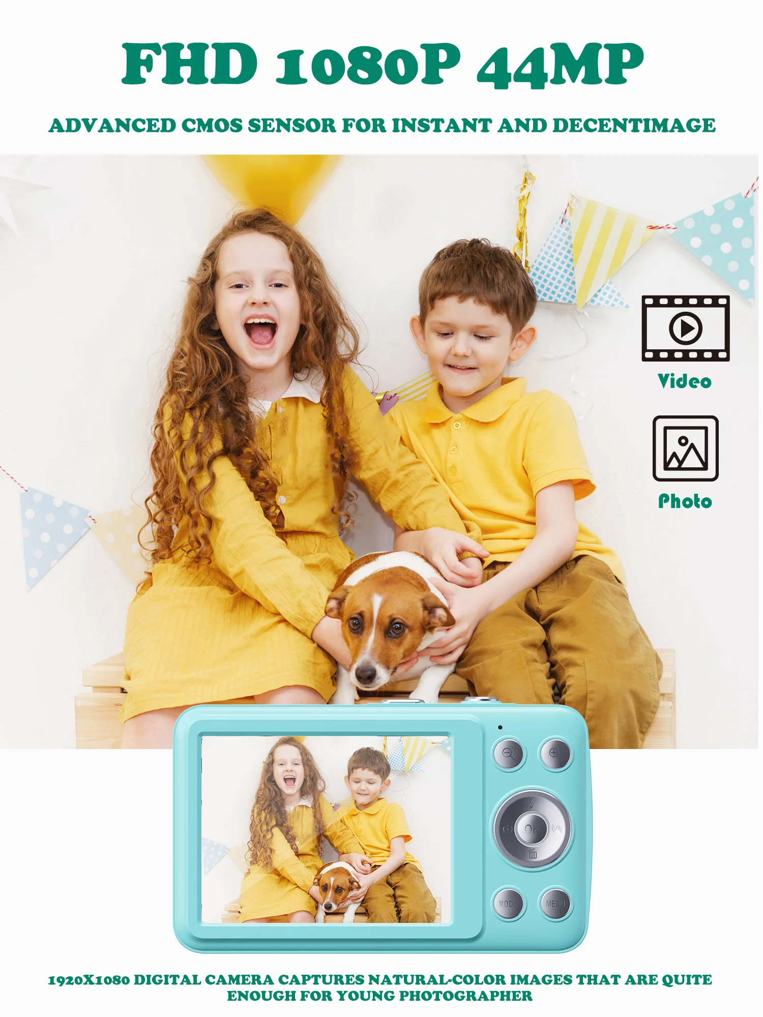 2026 New 48MP Digital Camera – Full HD 1080P, 16X Zoom & 32GB Memory Card - Image 2