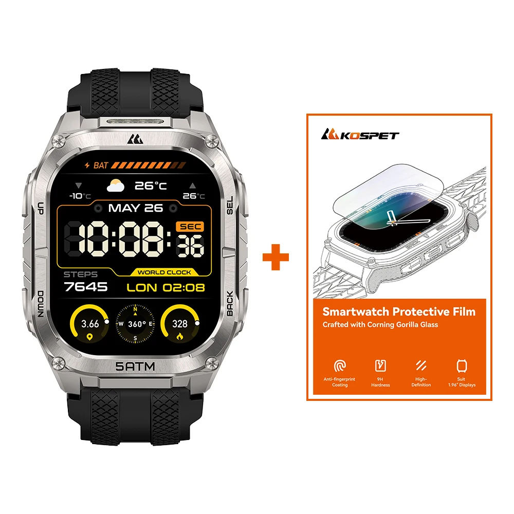 KOSPET TANK M4C Advanced GPS Smartwatch for Men MIL-STD-810H - Image 9