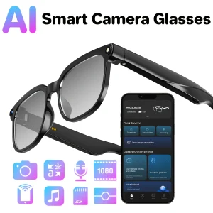 Smart Camera Glasses – 8MP HD Video, Bluetooth Audio & AI-Powered Features