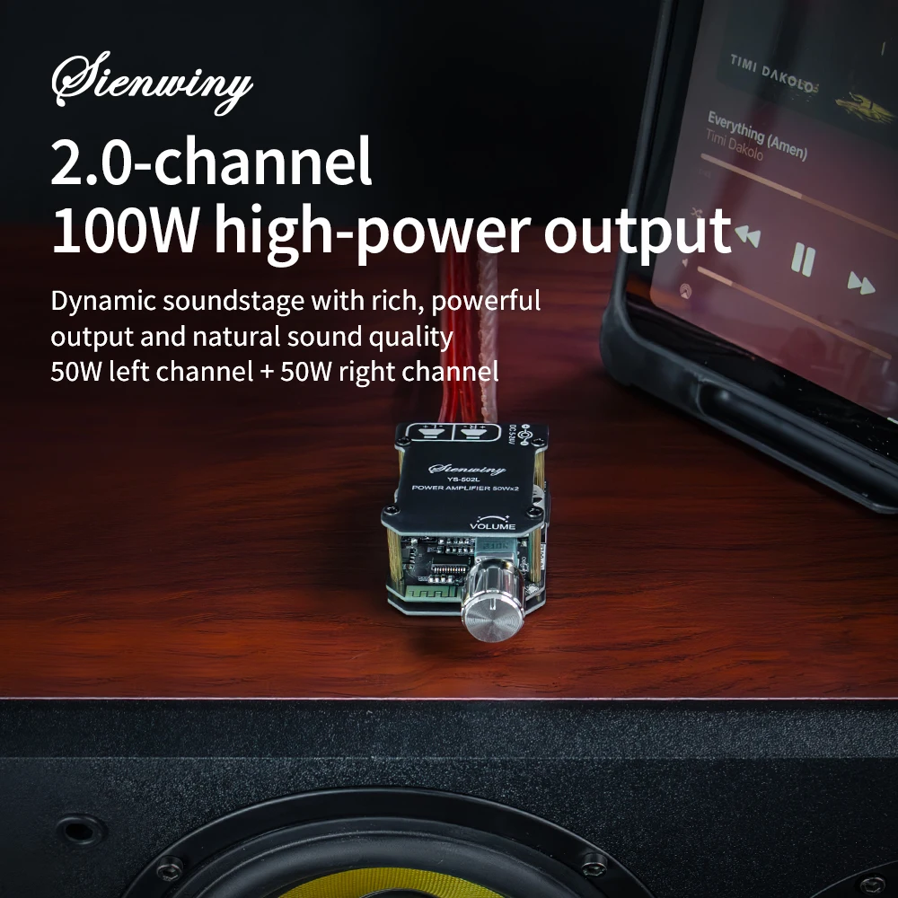 YS-1002T YS-502L Bluetooth 5.0 Audio Amplifier Board 2.0 Channel Stereo Power Amp Module - Image 5