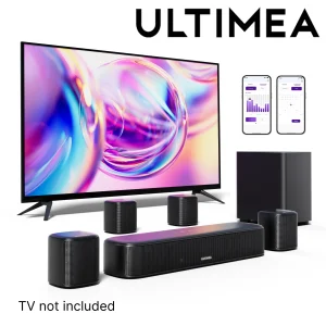 ULTIMEA 7.1 Channel Sound Bar System for TV with 4 Surround Speakers - Thumbnail Image 7