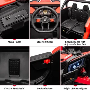 24V Kids Ride On UTV Car Toy w/Remote Control - Thumbnail Image 3