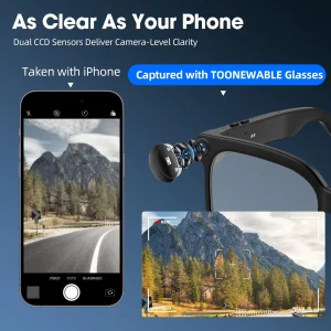 Smart Camera Glasses – 8MP HD Video, Bluetooth Audio & AI-Powered Features - Thumbnail Image 3