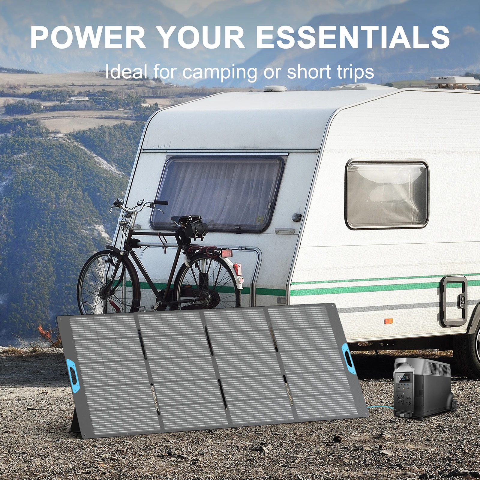 E-POWO 800W / 400W Portable Solar Panel, Foldable & - Image 5