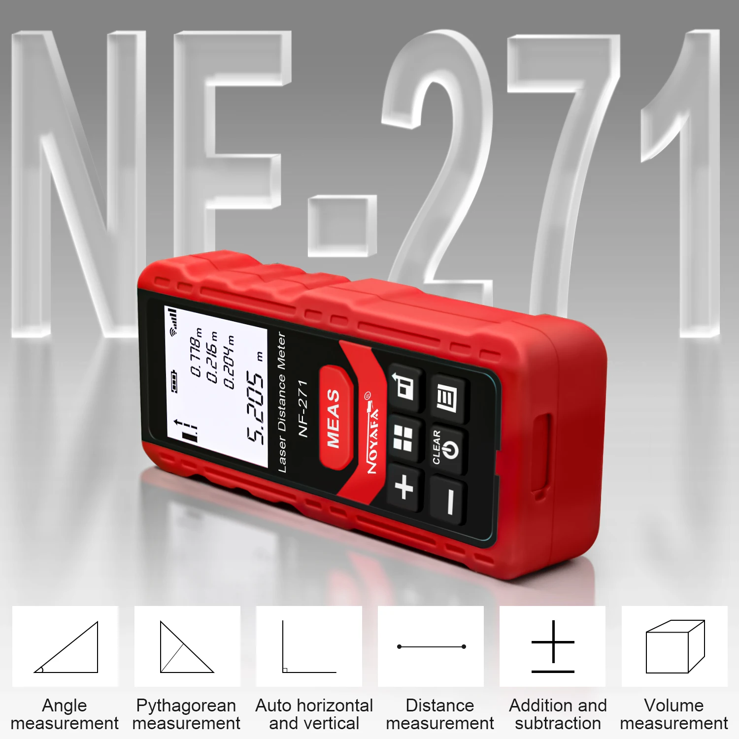 NOYAFA NF-271 Laser Rangefinder 40M 80M Laser Distance Meter - Image 6