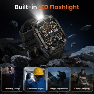 KOSPET TANK M4C Advanced GPS Smartwatch for Men MIL-STD-810H - Thumbnail Image 5