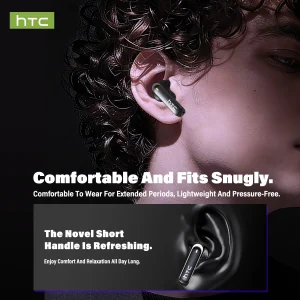 Wireless Headphones Bluetooth HTC NE70 Earphones Microphones Earbuds AI Translator - Thumbnail Image 5