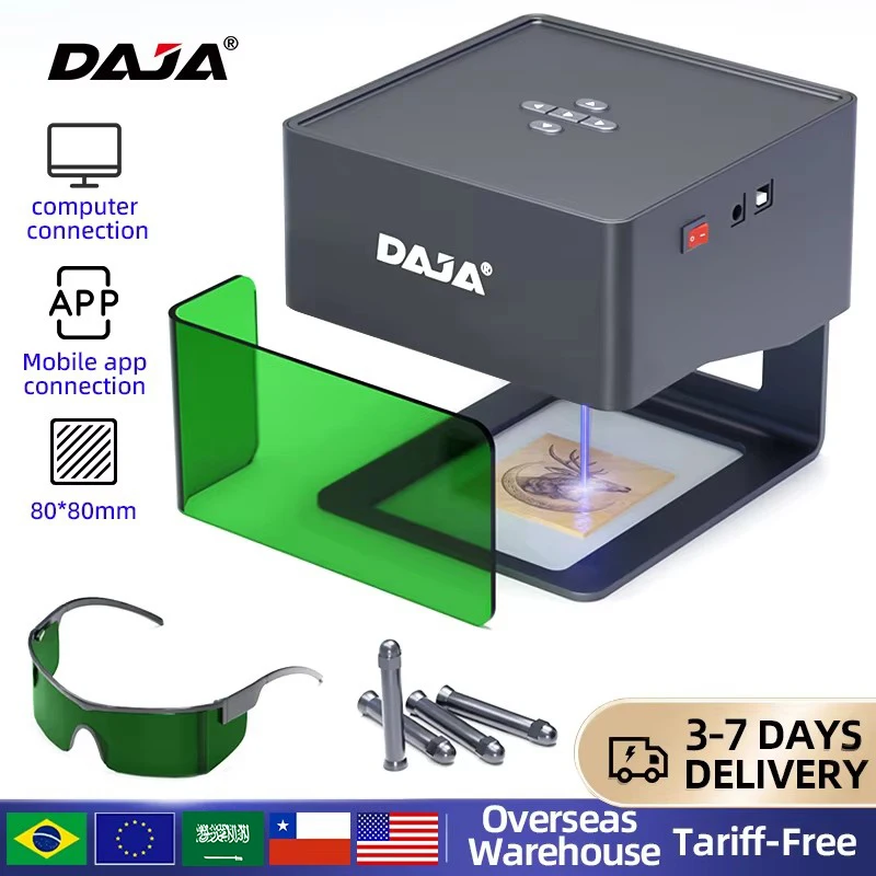 DJ6 Laser Engraver Mini Portable Bluetooth DIY Cut  Machine - Image 2