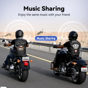 LEXIN-MeshCom Motorcycle MESH& Bluetooth Headset Intercom - Thumbnail Image 6
