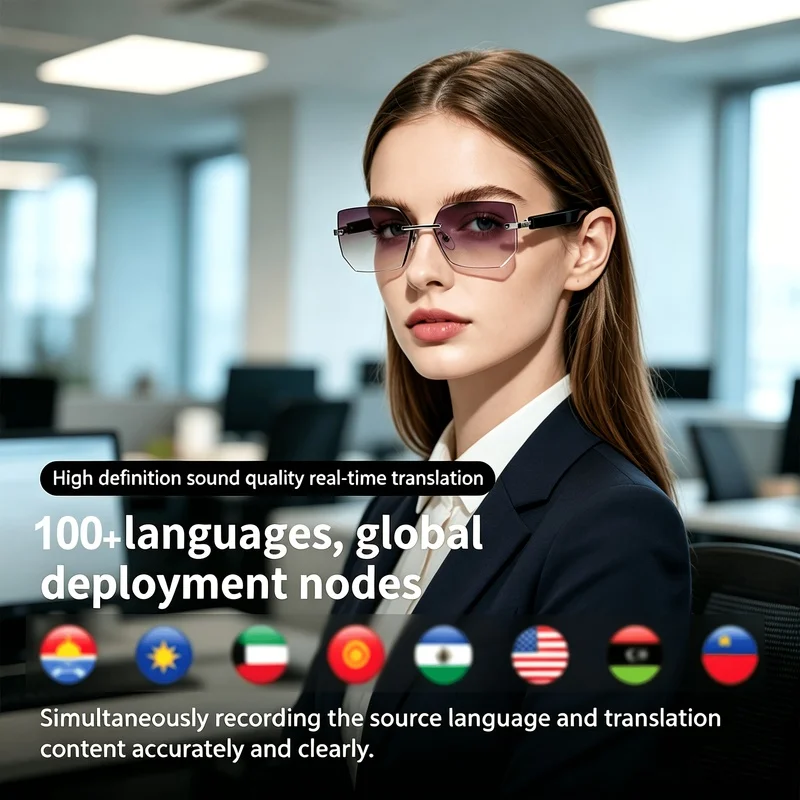 Fashion Smart Audio Sunglasses, Photochromic Lenses Bluetooth Sunglasses - Image 3