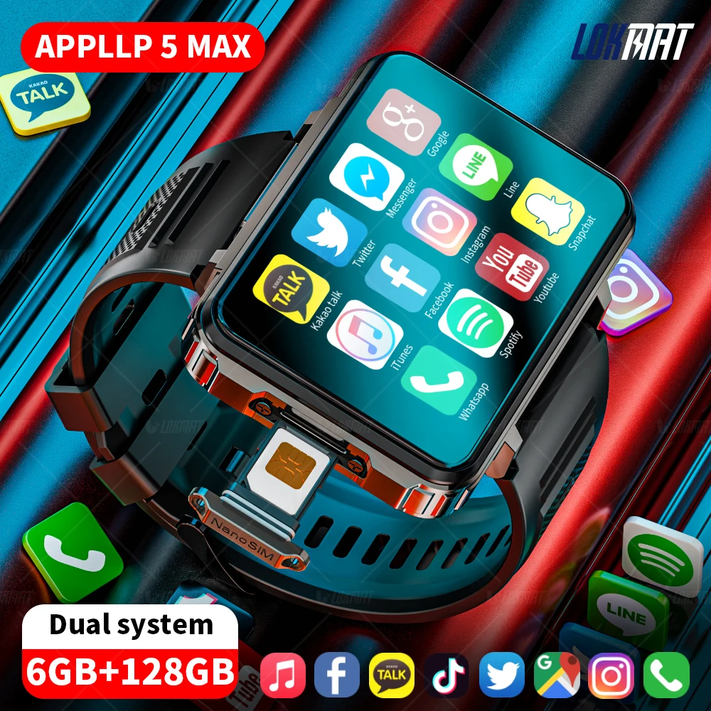 LOKMAT APPLLP 5 MAX Android Smartwatch – Large Screen, 4G Calling, Dual Camera & Gaming - Image 9
