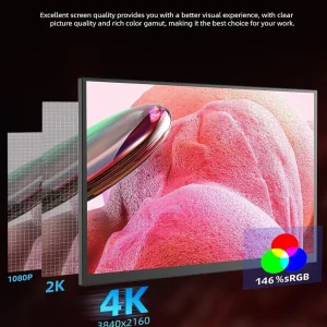 UPERFECT UColor Apex 19 144Hz UHD 4K Portable Monitor QLED Screen - Thumbnail Image 4