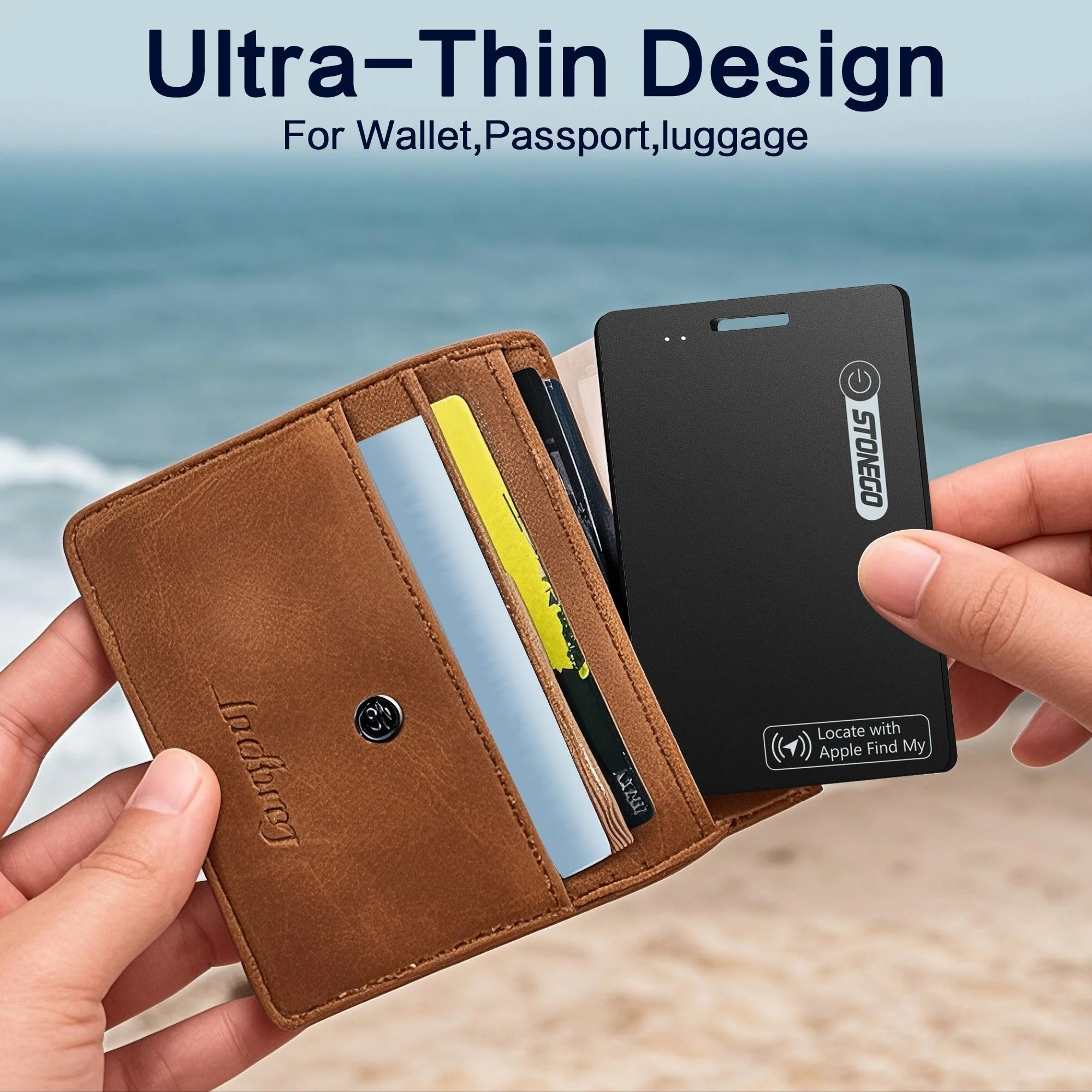 Ultra Thin Mini Bluetooth 5.0 Tracker Card Compatible with Find My Network iOS Only - Image 3