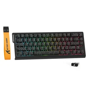 ATTACK SHARK X68PRO HE Wireless Rapid Trigger Gaming Keyboard - Thumbnail Image 9