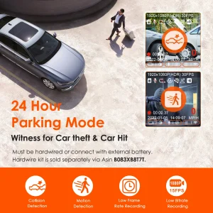 Vantrue E1Lite Dashcam 1080P WiFi Mini Dash Cam - Thumbnail Image 6
