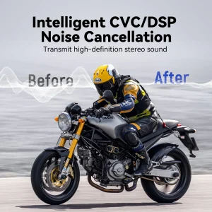 LEXIN-MeshCom Motorcycle MESH& Bluetooth Headset Intercom - Thumbnail Image 5