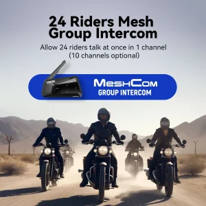 LEXIN-MeshCom Motorcycle MESH& Bluetooth Headset Intercom - Thumbnail Image 3