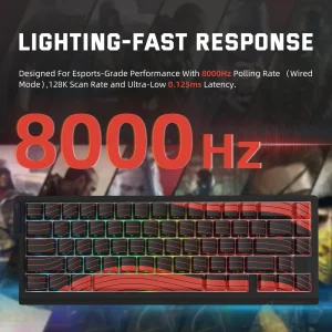 ATTACK SHARK X68PRO HE Wireless Rapid Trigger Gaming Keyboard - Thumbnail Image 3