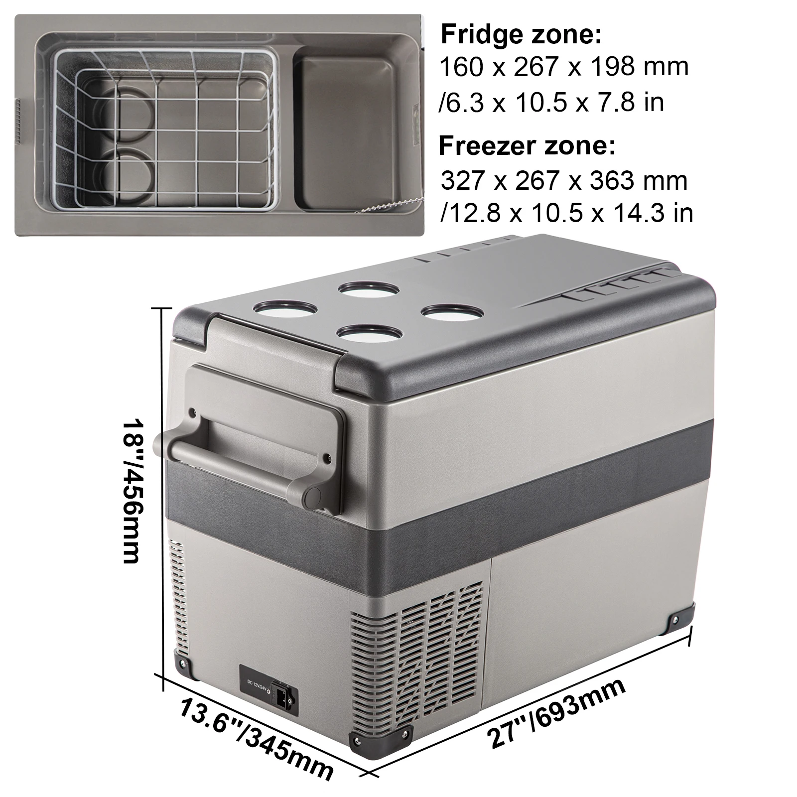 SucceBuy 20L 22L 35L 45L 55L Car Refrigerator Mini Fridge Freezer - Image 10