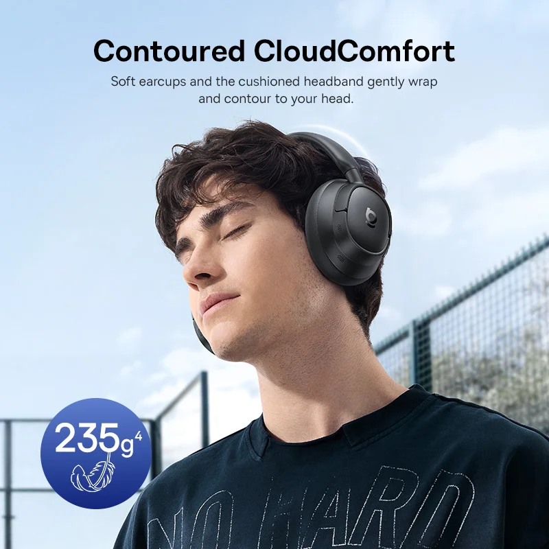Baseus ANC Wireless Headphones 98% Adaptive Hybrid Noise Cancelling Hi-Res LDAC Bluetooth 6.0 - Image 3