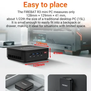 Firebat R3 Mini Pc Windows11 Portable Desktop Computer - Thumbnail Image 4