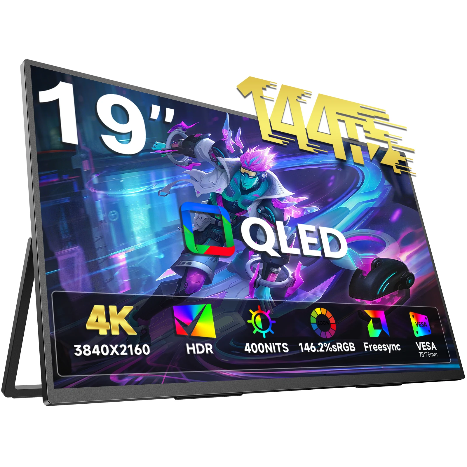 UPERFECT UColor Apex 19 144Hz UHD 4K Portable Monitor QLED Screen - Image 7