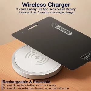 Ultra Thin Mini Bluetooth 5.0 Tracker Card Compatible with Find My Network iOS Only - Thumbnail Image 5
